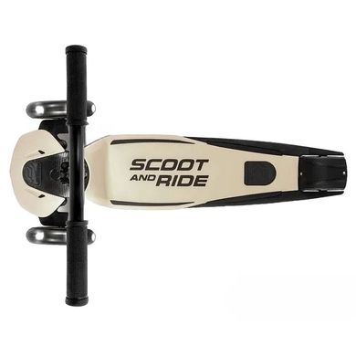 Самокат Scoot and Ride серии Highwaykick-5 с светящимися светло-серыми колесами, 5+ до 80кг.