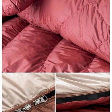 Спальный мешок с натуральным пухом Naturehike Snowbird NH20YD001, р-р L, коричневый 980 г