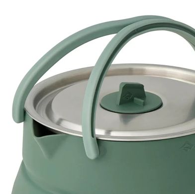 Чайник складаний Sea to Summit Detour Stainless Steel Collapsible Kettle 1,6 L, Laurel Wreath Green