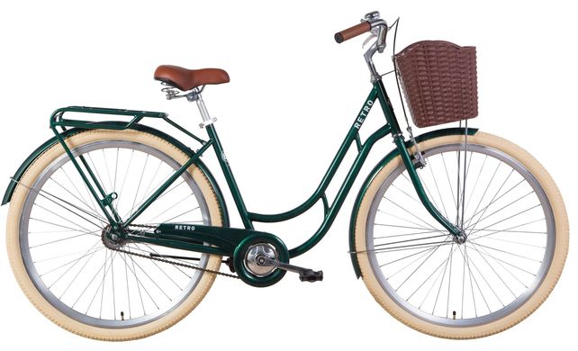 Велосипед 28" Dorozhnik RETRO (зеленый)