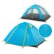Палатка четырехместная Naturehike P-Series NH18Z044-P 210T/65D, голубой 2 из 4