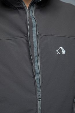 Трекинговая мужская куртка Soft Shell Tatonka Cesi M's Hooded Jacket, Dark Grey, XL