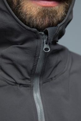 Трекінгова чоловіча куртка Soft Shell Tatonka Cesi M's Hooded Jacket, Dark Grey, XL