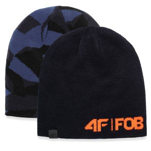 Шапка 4F FOB цвет: темно синий + оранжевый