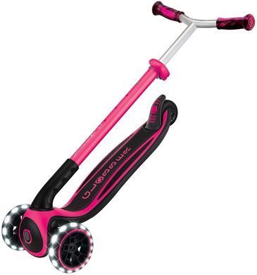 Самокат Globber ACE фуксія, колеса з підсвіткою, до 100кг, 3+, 3 колеса