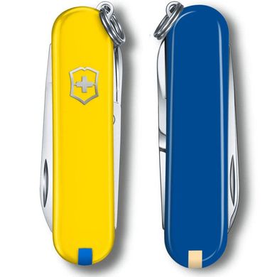 Нож складной Victorinox CLASSIC SD UKRAINE, желто-синий, 0.6223.8G.2