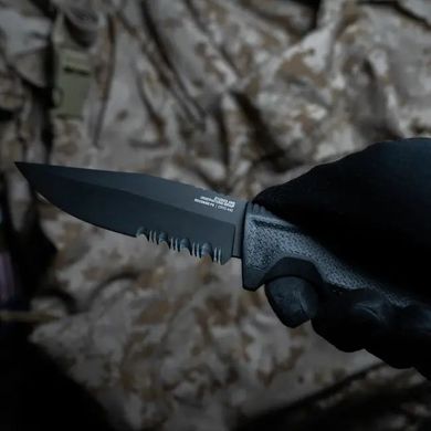 Нож SOG Recondo FX, Black/Partially Serrated