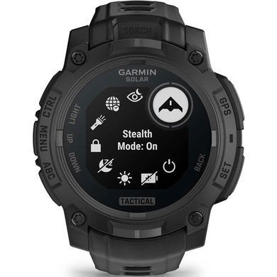 Смарт-часы Garmin Instinct 3, Tactical, Solar, 45mm, Black, GPS