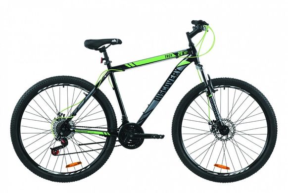 Велосипед ST 29" Discovery TREK AM DD , 2020, черно-зеленый с серым