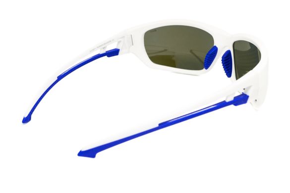 Захисні окуляри з поляризацією BluWater Seaside White Polarized (G-Tech™ blue), дзеркальні сині