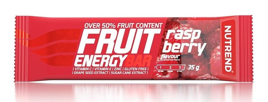Спортивное питание NUTREND Fruit Energy Bar, 35 г, малина