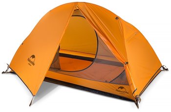 Палатка сверхлегкая одноместная с футпринтом Naturehike Cycling 1 NH18A095-D, 210T, оранжевая