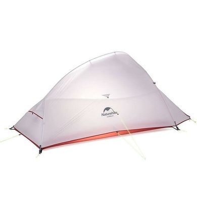 Палатка Naturehike Сloud Up 1 Updated NH18T010-T, 20D, серо-красный