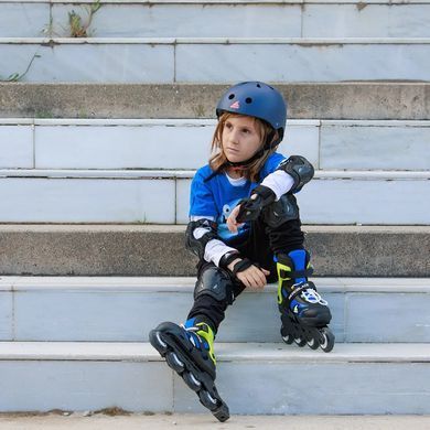 Роликовые коньки Rollerblade Microblade black-blue 36.5-40
