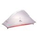 Палатка Naturehike Сloud Up 1 Updated NH18T010-T, 20D, серо-красный 4 из 11