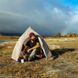 Палатка Naturehike Сloud Up 1 Updated NH18T010-T, 20D, серо-красный 9 из 11