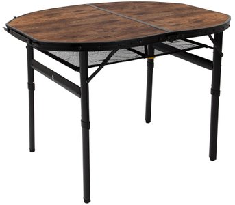 Стіл Bo-Camp Woodbine Oval 100x70 cm Black/Wood look (1404185)