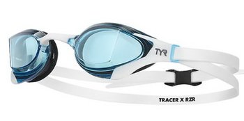 Окуляри для плавання TYR Tracer-X RZR Racing, Blue / White (462) (LGTRXRZ-462)