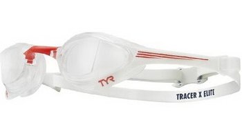 Окуляри для плавання TYR Tracer-X Elite Racing, Red / Navy (642)