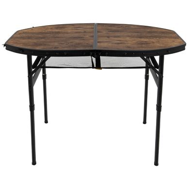 Стіл Bo-Camp Woodbine Oval 100x70 cm Black/Wood look (1404185)