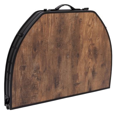 Стіл Bo-Camp Woodbine Oval 100x70 cm Black/Wood look (1404185)