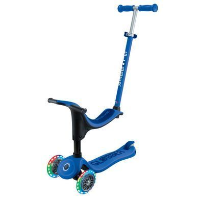 Самокат Globber GO UP SPORTY синій, до 20/50кг 1+, колеса з підсвіткою