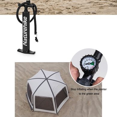 Тент-палатка для кемпинга Naturehike Hexagon Inflatable NH20TM002 380*329*220