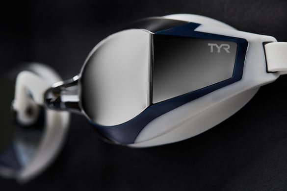 Очки для плавания TYR Stealth-X Mirrored Performance, Silver/Purple/Navy