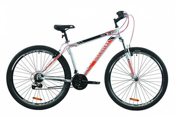 Велосипед ST 29" Discovery TREK AM Vbr , 2020, серый с красным