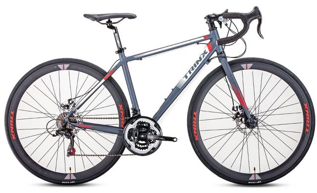 Велосипед Trinx Tempo 1.1 700C Matt-Grey-White-Red