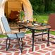 Стіл Bo-Camp Woodbine Oval 100x70 cm Black/Wood look (1404185) 8 з 10