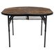 Стіл Bo-Camp Woodbine Oval 100x70 cm Black/Wood look (1404185) 2 з 10