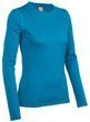 Термофутболка с длинным рукавом Icebreaker BF 200 Oasis LS Crewe WMN Stripe cruise overdye XS