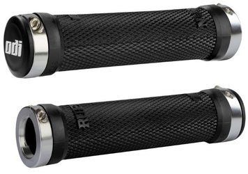 Гріпси ODI Ruffian MTB Lock-On Bonus Pack Black w/Silver Clamps (чорні з серебристыми замками)