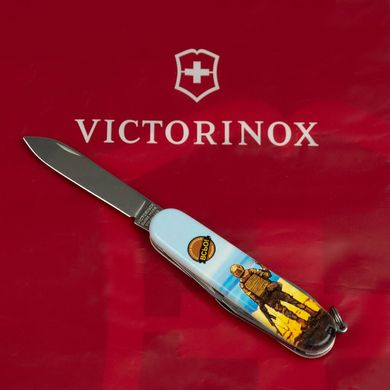 Нож складной Victorinox SPARTAN UKRAINE, Марка русский военный корабль… ВСЁ!, 1.3603.3.T3120h