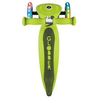 Самокат Globber PRIMO FOLDABLE LIGHTS, зелений, колеса з підсвіткою, до 50кг, 3+