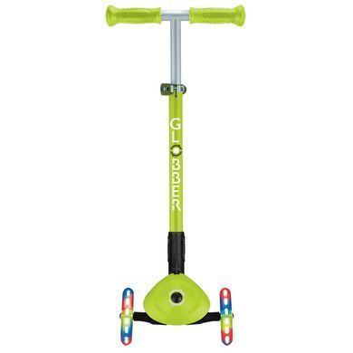 Самокат Globber PRIMO FOLDABLE LIGHTS, зелений, колеса з підсвіткою, до 50кг, 3+