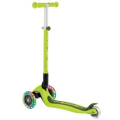 Самокат Globber PRIMO FOLDABLE LIGHTS, зелений, колеса з підсвіткою, до 50кг, 3+