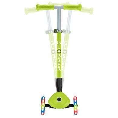 Самокат Globber PRIMO FOLDABLE LIGHTS, зелений, колеса з підсвіткою, до 50кг, 3+