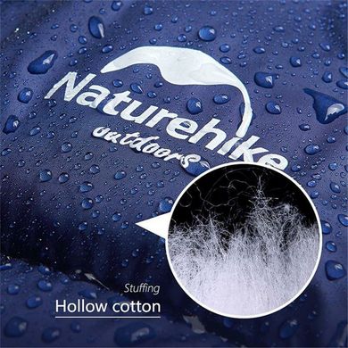 Спальний мішок-пончо Naturehike NH18D010-P, Hollow cotton, морозний синій
