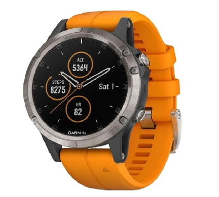 Смарт часы Garmin fenix 5x Plus,Sapphire,Black w/Blk Bnd,Навигатор Garmin GPS Watch