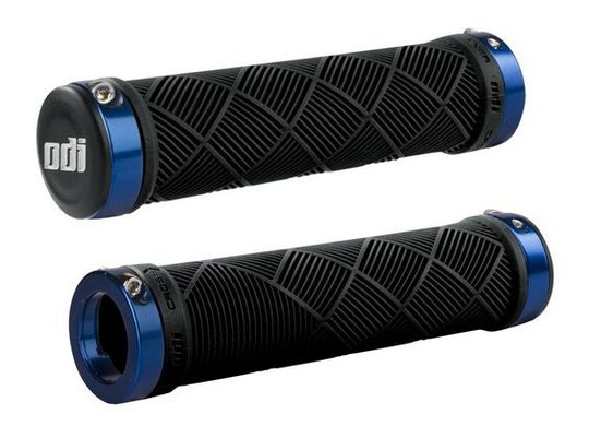 Гріпси ODI Cross Trainer MTB Lock-On Bonus Pack Black w/Blue Clamps (черные с синими замками)