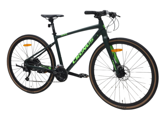 Велосипед Cronus 28" Gravel 2024 Рама-17,5" black-green