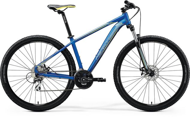 Велосипед Merida BIG.NINE 20-MD SILK MEDIUM BLUE(SILVER/YELLOW) 2020