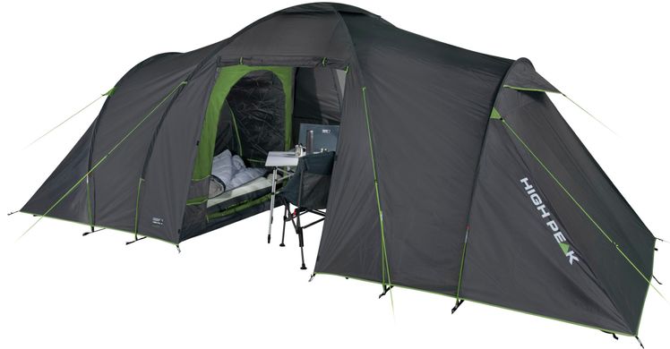 Палатка шестиместная High Peak Como 6.0 Dark Grey/Green