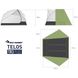 Палатка Sea to Summit Telos TR3 Plus (Fabric Inner, Sil/PeU Fly, NFR, Green) 4 из 13