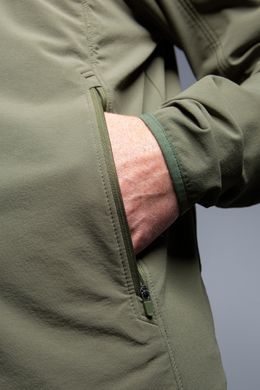 Трекінгова чоловіча куртка Soft Shell Tatonka Cesi M's Hooded Jacket, Olive, L