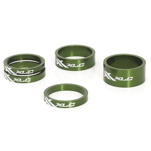 Проставочное кольцо XLC AS-A02, 1 1/8", зеленый 1 шт. (разная длина)
