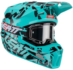 Шлем Leatt Helmet Moto 3.5 + Goggle Fuel, XS