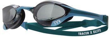 Очки для плавания TYR Tracer-X Elite Racing, Smoke/Teal/Teal